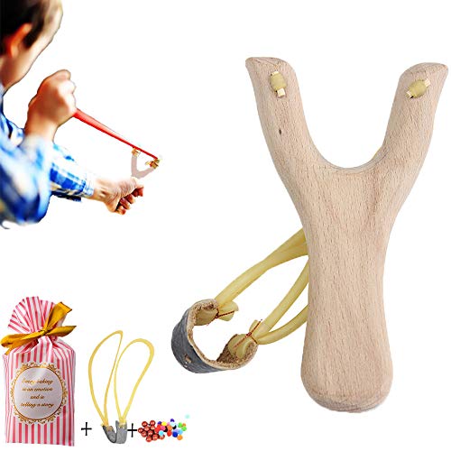 JOSE9A DIY Wooden Slingshot- Slingshot Material- Outdoor Catapult Hunting Game/Exquisite Handmade Toys Of Art,  A Cheerful Family Atmosphere & Can Be Carved Into Any Shape The Child Wants (B)