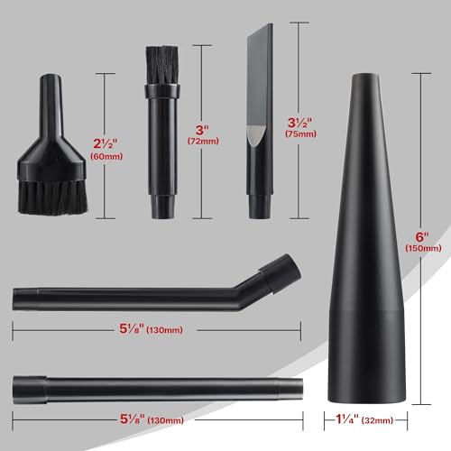 Shop-Vac Micro Cleaning Nozzle Kit, 1-1/4 Inch Detailed-Cleaning Attachments For Compact Wet Dry Shop Vacuum thumb #1