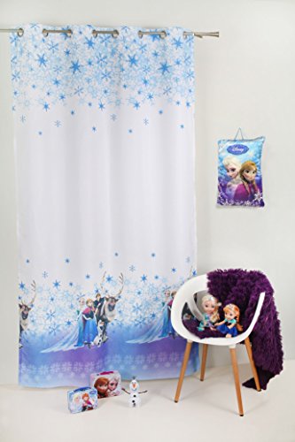 Disney Frozen con Occhielli, Poliestere, Bianco