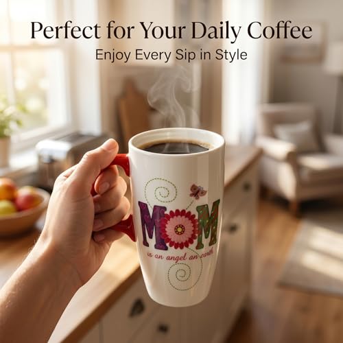 Taza de cerámica 17oz con tapa y caja de regalo miniatura 2