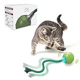 AUKL Cat Toys Interactive Rotating Furious on Carpet, Motion Activate Cat Toy Ball with Bird Sound (