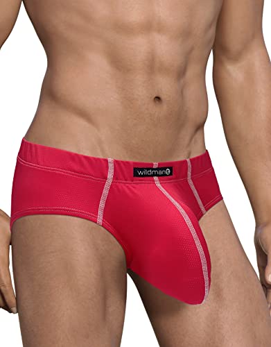 Wildmant Mesh Brief Red2