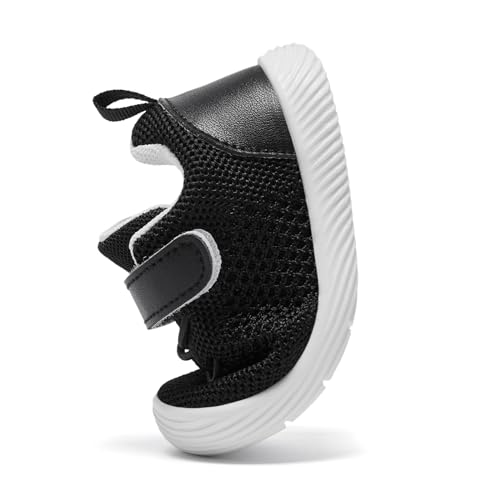 Image of MORENDL Toddler Sneakers Baby Boys & Girls Barefoot Shoes Lightweight Breathable Walking Running Tennis Athletic Sport Shoes