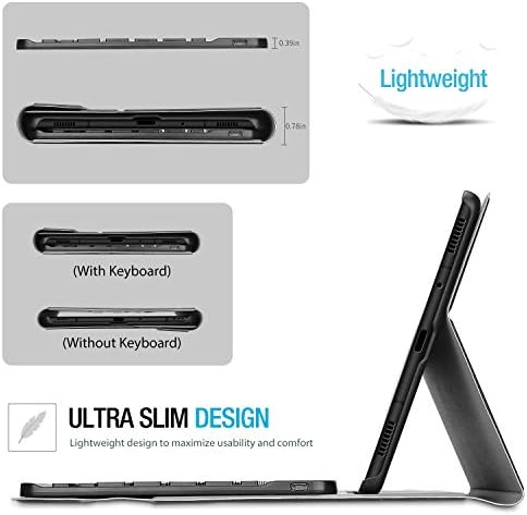 ProCase Galaxy Tab S5e 2019 Keyboard Case T720 T725, Slim Shell Lightweight Cover with Magnetically Detachable Wireless Keyboard for Galaxy Tab S5e 10.5 Inch SM-T720 (Wi-Fi) SM-T725 (LTE) -Black