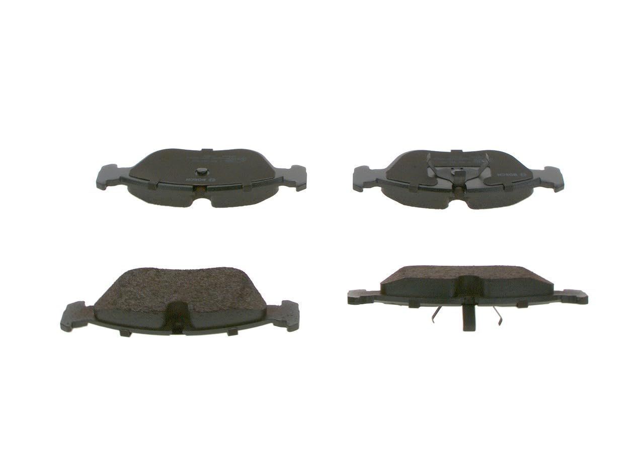 Bosch BP606 - Pastiglie Freni Auto, Delantero - Calidad Bosch - Reducción de Ruido y Polvo - Certificación ECE-R90 - Sin Cobre - 1 Juego de 4 Pastillas