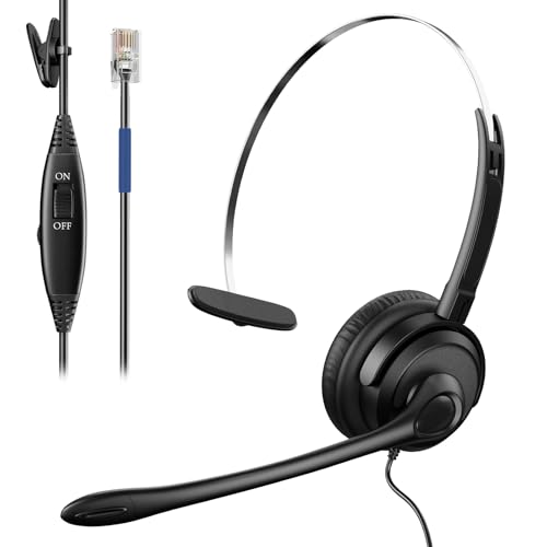 Voistek �R�[�h�t���d�b�w�b�h�Z�b�g �m�C�Y�L�����Z�����O�}�C�N�t�� ShoreTel Plantronics Polycom Zultys Toshiba NEC Aspire Dterm Nortel Norstar Meridian Packe