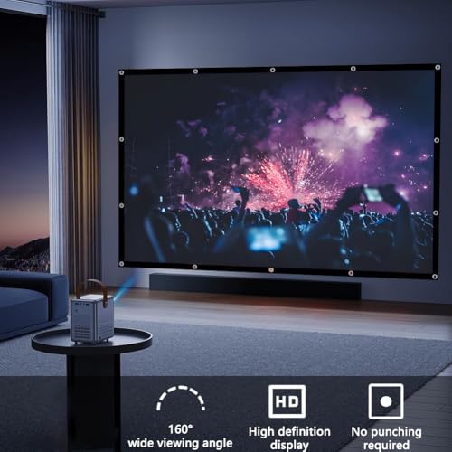 Pantalla de proyector plegable 150 pulg 16:9 doble cara miniatura 2