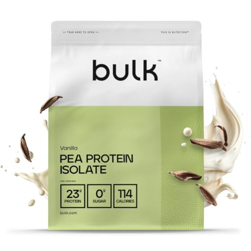Bulk Isolat de Protéine de Pois, Protéine Vegan en Poudre, Vanille, 2,5 kg