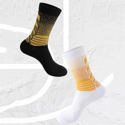 Thickened High-top Court Socks, Comprehensive Sports Socks, Basketball Socks(Gray)2