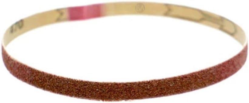 3/8 x 13 Inch Sanding Belts with AO Grains, Sand Paper for Metal Grinding, Sanding, Knife Polishing, Surface Blending Belt Sander for Woodworking (10 Pack), 100 Grit