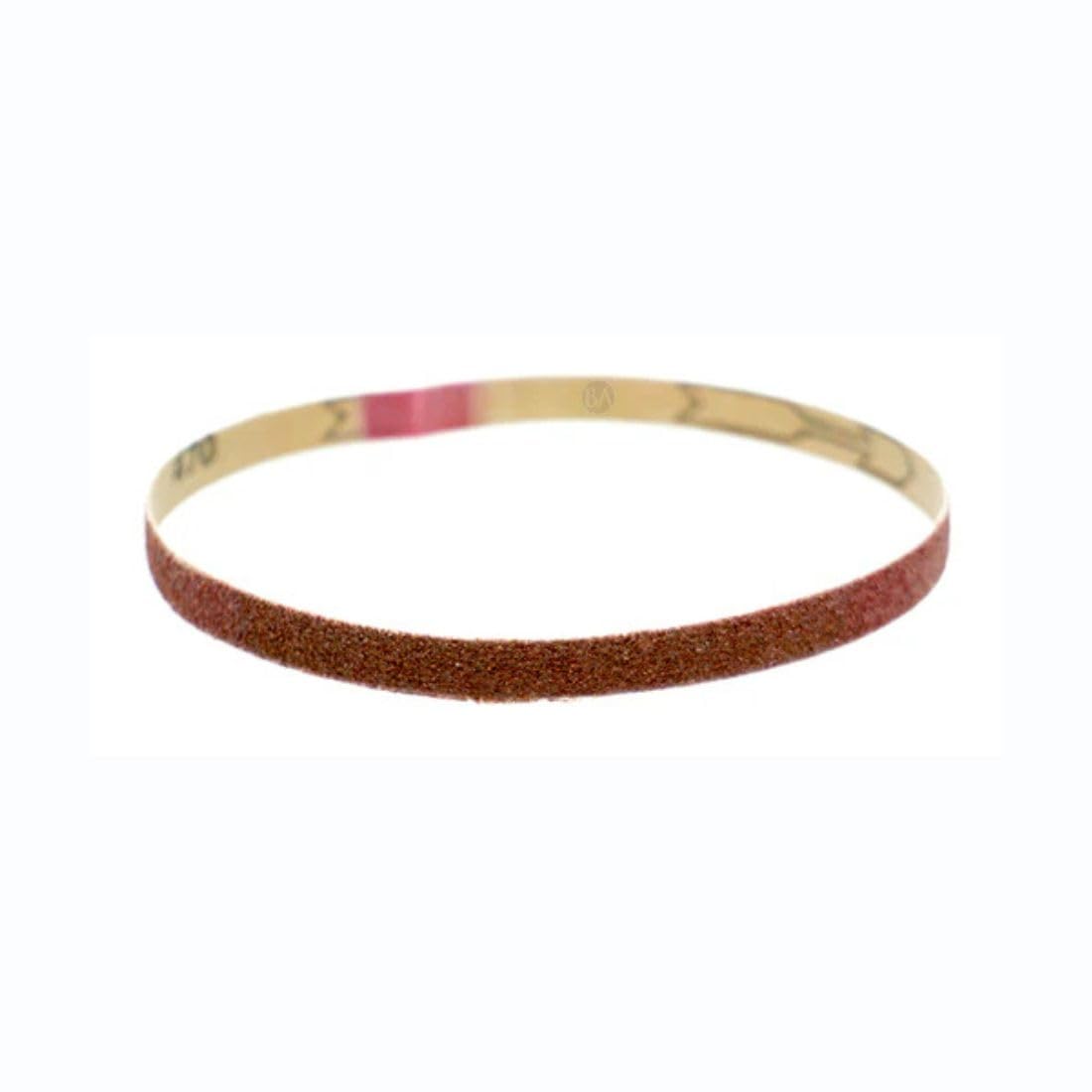 3/8 x 13 Inch Sanding Belts with AO Grains, Sand Paper for Metal Grinding, Sanding, Knife Polishing, Surface Blending Belt Sander for Woodworking (10 Pack), 100 Grit