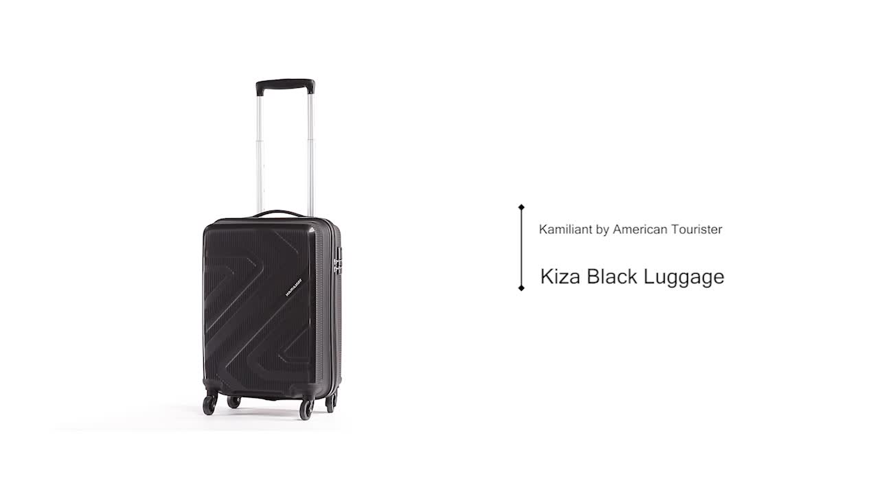 American Tourister Kamiliant Kiza 55CM - Black Hard Luggage 4