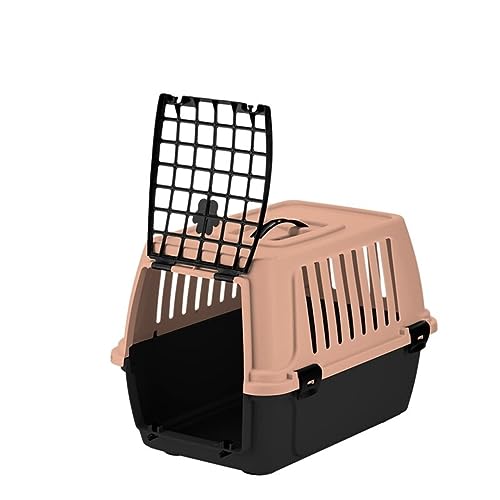 Transportin Gato o Perro Pequeño - Envio 24 h - 46x32x34 - Cómoda Caseta para Transporte de Mascotas en Tren, Coche y Avión (Rosa)