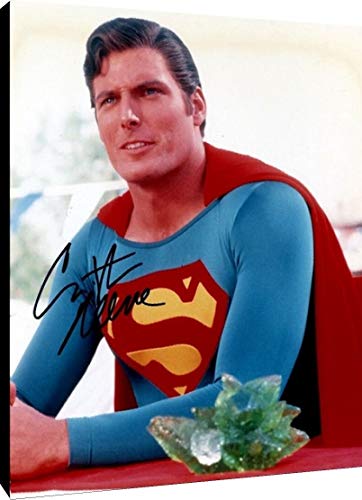 Christopher Reeves Autograph Replica Print Canvas Wall Art (16x20) - Superman Christopher Reeves Autograph Replica Print Canvas Wall Art (16x20) - Superman