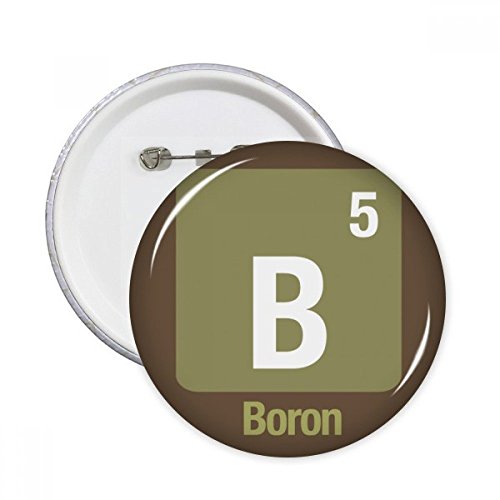 B bore élément chimique bouton rond science pour raviver un vêtement triste