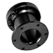 Steering Wheel Spacer Hub 3inch, Car Steering Wheel Hub Adapter Extension Spacer Kit Universal 6 Holes Steering Wheel Spacer for Most Cars Karts Solid Aluminum Spacer (Black)