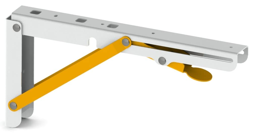Premium Foldable Shelf Brackets fold Down Collapsible Wall Mounted Multi Purpose Table Bracket, Folding Bracket for Work Table, Study Table, Desk, Work Bench, Counter from Work Elements