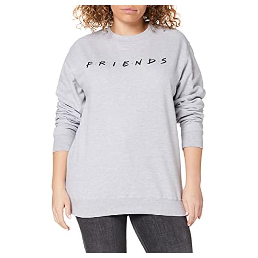 FRIENDS Titles Sudadera, Gris (Grey Heather Hgy), 42 (Talla del Fabricante: Large) para Mujer