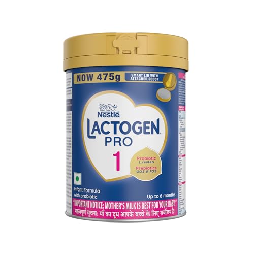 Image of Lactogen Pro Stage 1, 475g Tin Pack With Smartlid, Infant Formula With Probiotic, Prebiotics And Whey Protein
