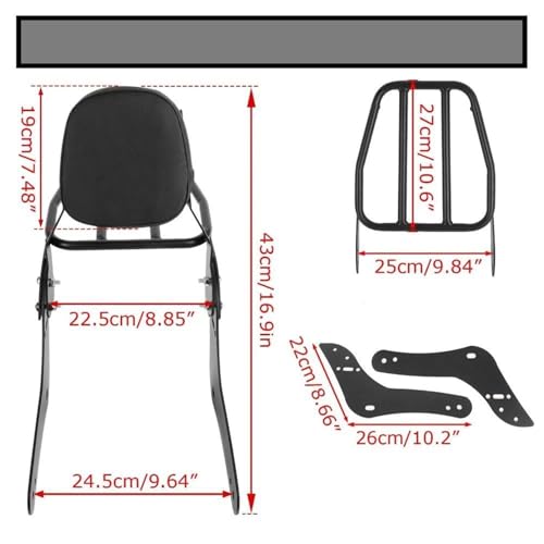 Support de boîte supérieure avec dossier pour Rebel CMX1100 2021-2023 - 4