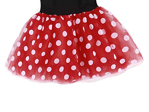 AmzBarley Baby Meisjes Polka Dot Jurk Kids Fancy Party Dressing Up Kostuum Kind Verjaardag Jurken Outfit Halloween Cosplay Muis Oren Hoofdband - Image 7