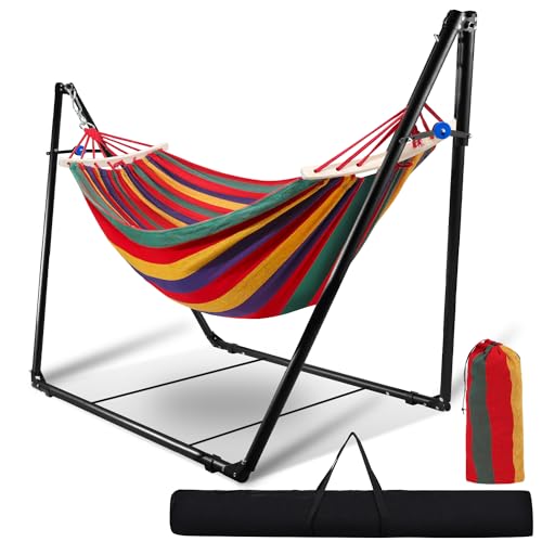 Camping Hängematte Mit Gestell Von ALPHA CAMP – Freistehend, Klappbar, Bis 150kg, Für Garten & Reisen