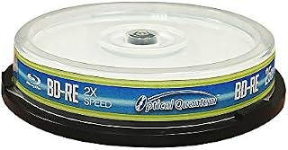 Optical Quantum OQBDRE02LT-10 2X 25 GB BD-RE Single Layer Blu-Ray ReWritable Logo Top