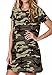 Alaster Women's 2026 Casual T Shirt Summer Dress Loose Short Sleeve Camo Tunic Sundress with Pocket for Women