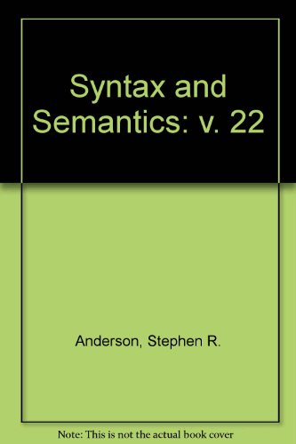 Syntax and Semantics: Structure and Case Marking in Japanese: v. 22 view 2