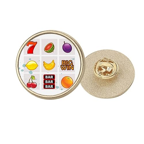 Broche Clip Fruit Digital pour Personnaliser vos Vestes et Sacs en Métal Doré
