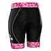 SLS3 Triathlon Shorts Women, Durable FRT Fabric - Womens Tri Shorts for All Abilities. Super Comfy Womens Triathlon Shorts (Pink Azalea Floral, Large)
