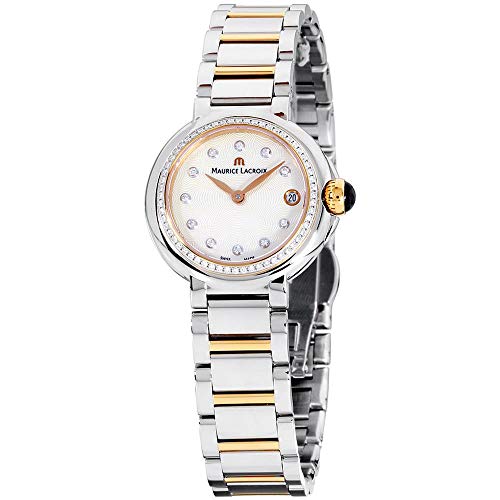 Maurice Lacroix Women's Fiaba Diamond 28mm Two Tone Steel Bracelet Swiss Quartz Watch FA1003-PVP23-170-1