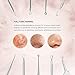 IZUKU Puntos Negros Aguja Extractor Limpiador Juego de 6Pcs Kit Blackhead Remover...