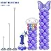 GIMCALO Balloon Column Stand Kit Set of 2, 7ft Height Adjustable Balloon Arch Kit, Metal Telescopic Pillar Balloon Stand, Birthday Party, Graduation, Wedding Christmas Decorations