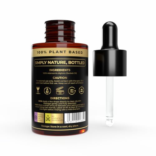 Image of Pure Baobab Oil for Face and Body | Omega Rich Oil Deeply Nourishes Dry Skin | 30ml