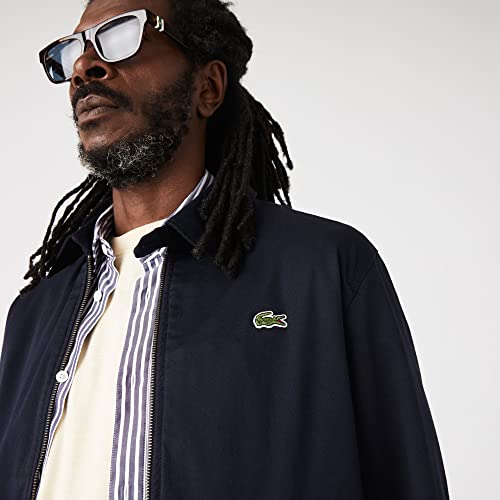 Lacoste Gabardine Jacket - Navy Blue -M #TOP5