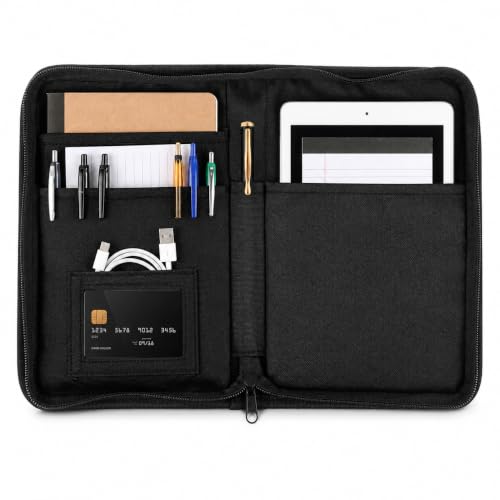 GLEAVI Car Glove Box Organizer, 9.4x6.9 Inch Heat-Resistant Oxford Vehicle Registration and Insurance Document Holder, Universal Auto Owners Manual Case with Full-Surround Zipper for Truck