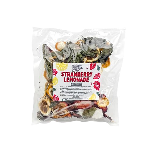 McKinnon’s Dry Craft Cocktails Strawberry Lemonade Party Pack | Dehydrated Fruits | DIY Mixology | Infusion Kit | Each Pack Makes Up to 32 Drinks | USA Made