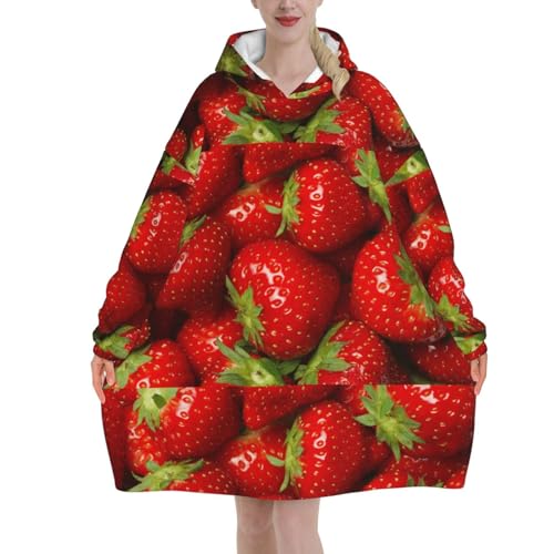 Sweat à capuche couverture en flanelle contre le froid avec poches
