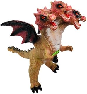 لعبة تنين سيليكون ثلاثي الرؤوس بصوت وأجنحة متحركة اشكال متعددة والاختيار عشوائي