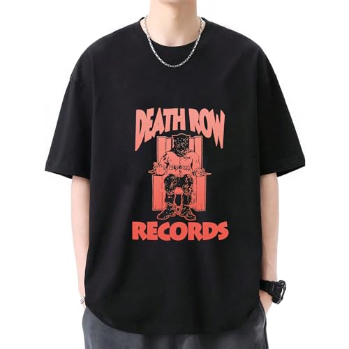 [CIUOKJS] DEATH ROW RECORDS PAC tupac �p���N���� T�V���c�ďt�� �v�����g �X�|�[�c �g�b�v�X���n ������� �X�`�[���p���N ���y ���b�N �j�����p ���� �t�@�b�V����size4XL
