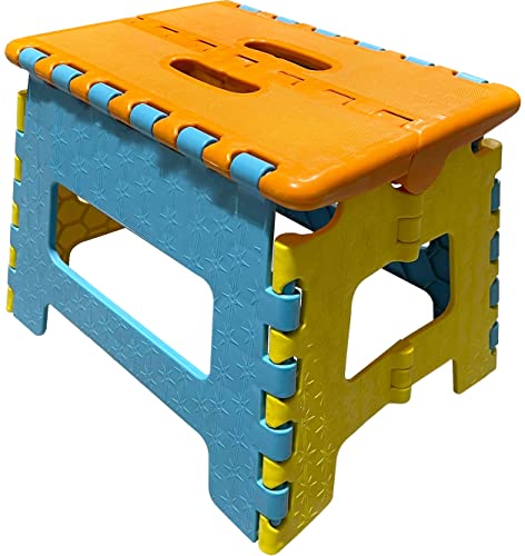 YVS® - Taburete pequeño, Taburete Niños Baño, Taburete Cocina Plegable, Taburete Plegable Multiusos, Taburete Plegable de Viaje, Escalera Plegable Pequeña, 150Kg para niños y Adultos