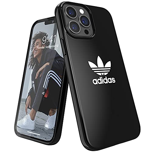 adidas Coque de téléphone conçue pour iPhone 13 Pro Max, étui Anti-Chute, Bords surélevés Anti-Chocs, Coque Originale de Protection, Noir