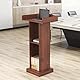 mosegor Holz Podium, Kirche Kanzel mit Verdickt Breiter Leseplattform Rednerpult for Kirche, Vortrag, Schul, Seminar