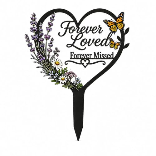 Forever Loved grave marker cemetery decorations for grave memorial sign