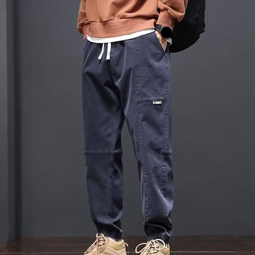 ​​Men's Carpenter Utility Jeans Double Knee Tool Pockets Reinforced Stitching for Construction Relaxed Fit Dark Ind2