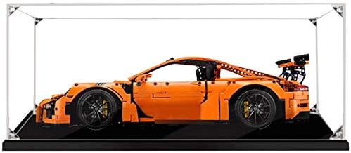 Acrylic Display Case for Lego 42056 Technic Porsche 911 GT3 RS Car Model Dustproof Protection Display Box Compatible with Lego 42056 (NOT Included Building Model)