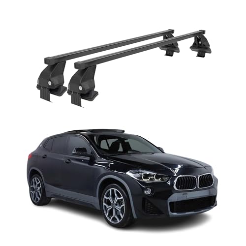 Barres de toit en acier OMAC pour BMW X2 F39 noir