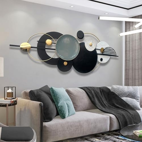 Metal Wall Art Modern Geometry Wall Decor 59"L X22" W