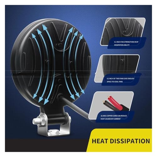 Feu Circulation Diurne LED 63W haute luminosité tout-terrain 4pcs